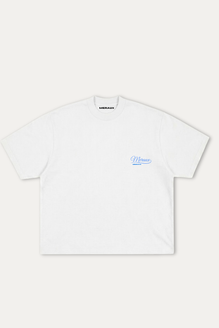 Fortuna Tee – White / Blue